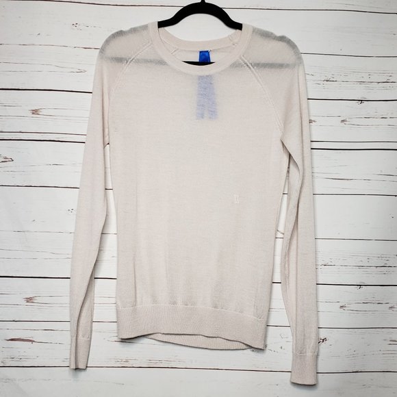 Kit and Ace Sweaters - Kit and Ace Cream Semi-Sheer Cashmere Sweater